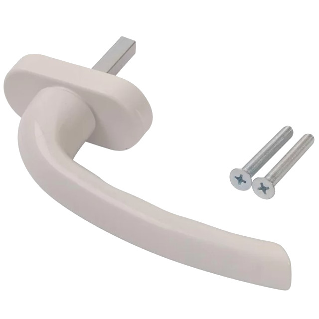 ручка оконная металл белая